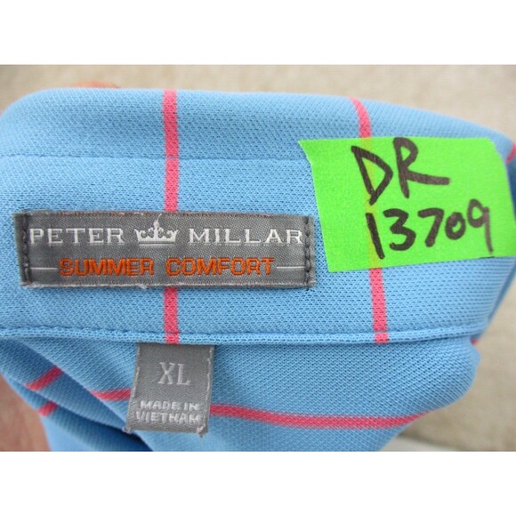 Peter Millar Polo Shirt Mens XL Blue Boulder Country Club Golf Summer Comfort - Picture 11 of 11